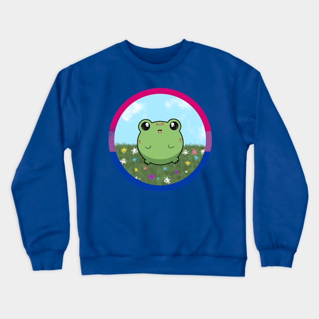 Pride Froggo (Bisexual) Crewneck Sweatshirt by GummiFrogArt